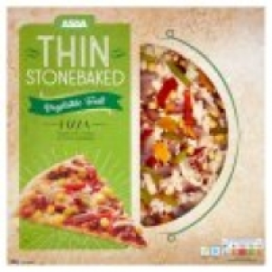 Asda Veggie Feast Thin Stonebaked 10 Inch Pizza