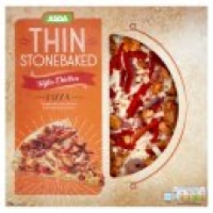 Asda Fajita Chicken Thin Stonebaked 10 Inch Pizza