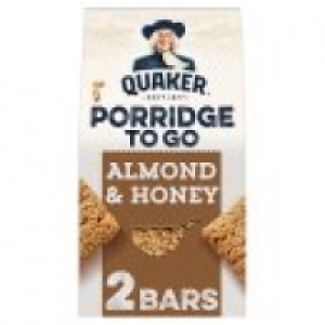 Quaker Porridge To Go Almond & Honey Breakfast Bars 2 Pack