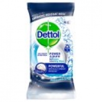 Asda Dettol Power & Pure Bathroom Large Cleaning Wipes Fresh Mountain Sp