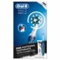 Asda Oral B Pro 2000 Power Brush Blue with Charcoal Toothpaste