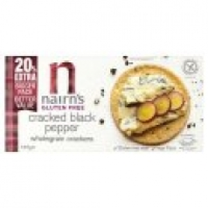 Nairns Gluten Free Cracked Black Pepper Wholegrain Crackers