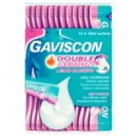 Asda Gaviscon Double Action Heartburn Relief Liquid Sachets Mint
