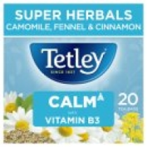 Tetley Super Herbals Calm Camomile, Fennel & Cinnamon Tea Bags