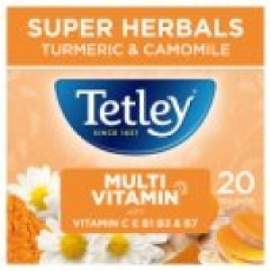 Tetley Super Herbals Multivitamin, Turmeric & Camomile Tea Bags