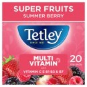 Tetley Super Fruit Multivitamin Summer Berry Tea Bags
