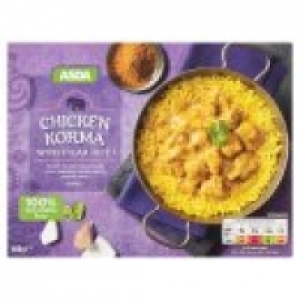 Asda Indian Chicken Korma with Pilau Rice