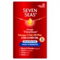 Asda Seven Seas Simply Timeless Omega-3 Oil with Cod Liver Oil, High Strengt
