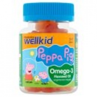 Asda Vitabiotics WellKid Peppa Pig Omega-3 Flaxseed Oil Soft Jellies 3-7 Year