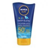 Asda Nivea Sun Kids Suncream Lotion Very Water Resistant SPF 50+ Swim &
