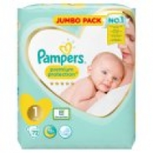 Pampers Premium Protection Size 1 Nappies Jumbo Pack