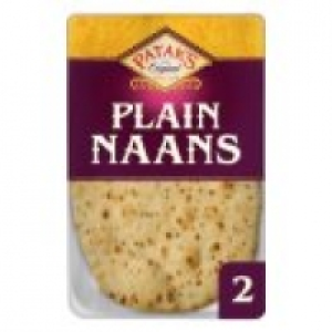 Pataks 2 Plain Naan Breads