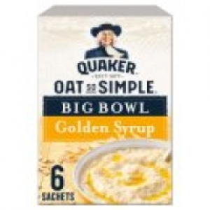 Quaker Oat So Simple Big Bowl Golden Syrup Porridge 6 Pack