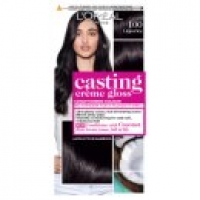 Asda Loreal Casting Creme Gloss 100 Liquorice Black Semi Permanent Hair 