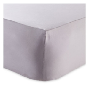 Grey Double Cotton Fitted Sheet £7.99