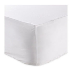 White Double Cotton Fitted Sheet £7.99