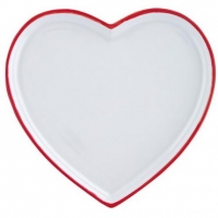 Poundland  Ceramic Heart Plate