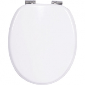 Wickes Wood Effect Soft Close Toilet Seat - White &pound;22.00