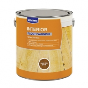 Wickes Floor Varnish - Dark Oak Satin 2.5L &pound;3.00