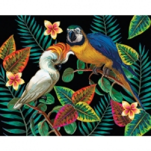 ohpopsi Tropical Birds Wall Mural - XL 3.5m (W) x 2.8m (H) £80.00