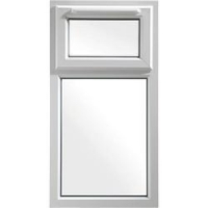 White PVCu Window Top Hung 610x1160mm