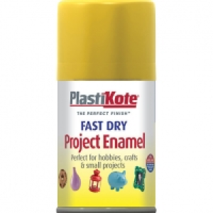 Plastikote Fast Dry Enamel Aerosol Spray - Buttercup Yellow  £4.00