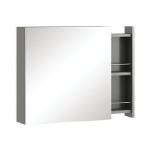 Wickes Alessano Grey Gloss Wall Hung Mirror Storage Unit - 6 £174.00