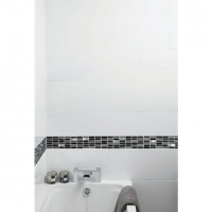 Wickes Cosmic Glass Stone & Metal Mosaic Tile - 300 x 300mm £12.49