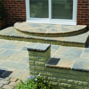 Wickes  Marshalls Wentworth Paving 600x600mm Calder Brown Single