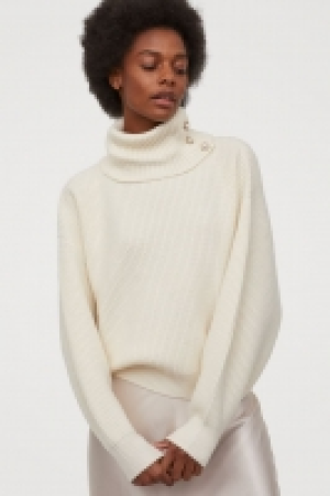  Rib-knit polo-neck jumper £13.00
