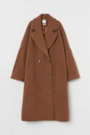  Double-breasted wool-mix coat £63.00