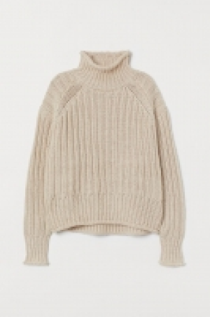  Rib-knit polo-neck jumper £16.00
