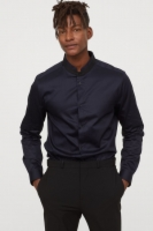  Cotton grandad shirt Slim Fit £15.00