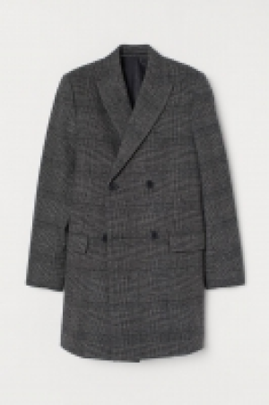  Double-breasted wool-mix coat £52.00