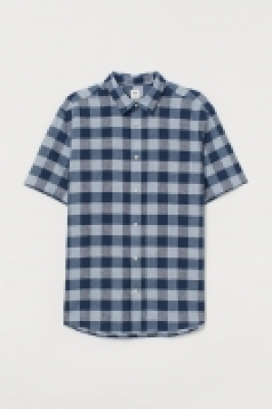 HM   Linen-blend shirt Regular Fit
