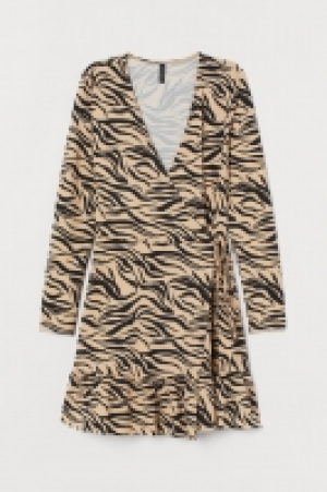 HM   Patterned wrap dress