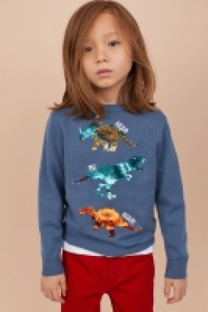 Jumper with reversible sequins £7.00