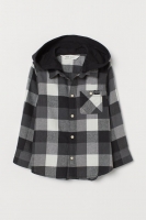 HM   Hooded flannel shirt