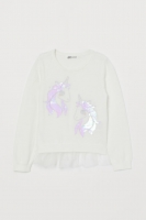  Jumper with reversible sequins £6.00