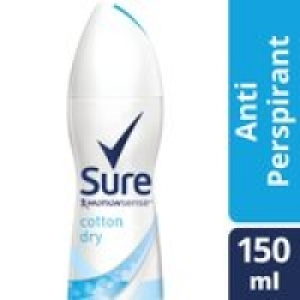 Morrisons  Sure Women Cotton Dry Anti-perspirant Deodorant Aerosol