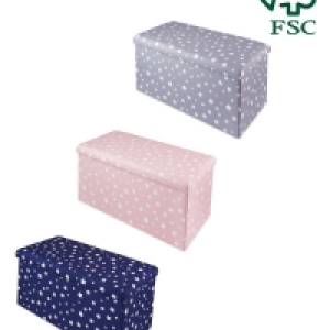 Large Stars Storage Ottoman