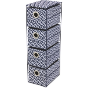 4 Drawer Fabric Storage Unit