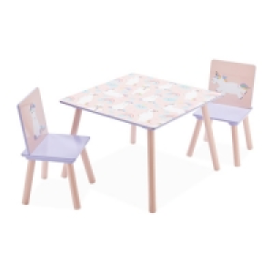 Unicorn Table & Chairs Set