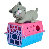 QDStores  Simba Toys My Little Pet Grey Cat With Carry Case
