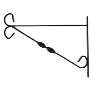 Hanging Basket Wall Bracket 11 inch Black £1.59