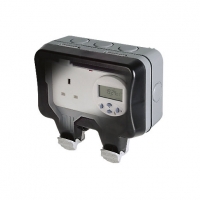 Wickes  Masterplug 13A Weatherproof Single Exterior Switched Timer S
