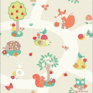 Arthouse Forest Friends Neutral Wallpaper 10.05m x 53cm £11.00