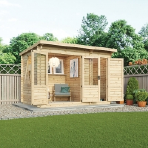 Mercia 3.5m x 2.4m 19mm Log Thickness Delamere Log Cabin wit £2,550.00
