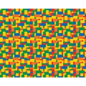 Wickes  ohpopsi Building Bricks Wall Mural - XL 3.5m (W) x 2.8m (H)