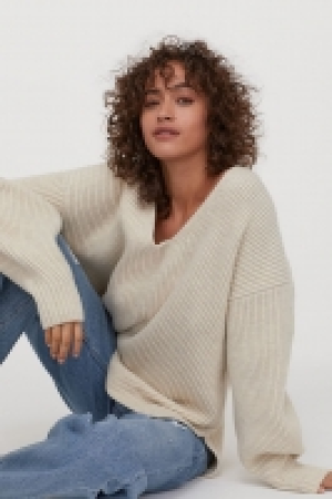  V-neck wool-blend jumper £30.00
